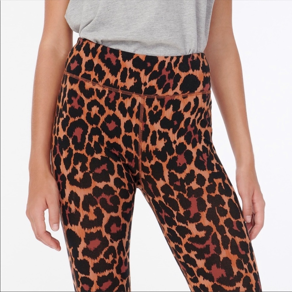 J. Crew High Rise 7/8 Leopard Print Leggings - S